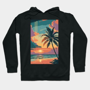 Sunset at the beach Hoodie